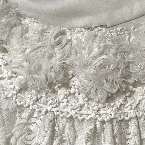 DRESSBARN Ivory Ruffle Tank Blouse Size 18/20 - Picture 5 of 10